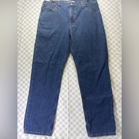 Carhartt Men’s RELAXED FIT FLANNEL LINED JEANS 36x32 BD4942-M WORKWEAR NWT New - Picture 1 of 9
